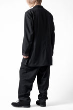 画像をギャラリービューアに読み込む, Y's for men SHAVED CLOTH JACKET / WRINKLED GABARDINE (BLACK)