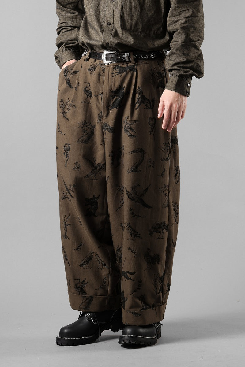 Aleksandr Manamis JACQUARD WIDE CROP PANT (NOIR NOIR)の商品ページ