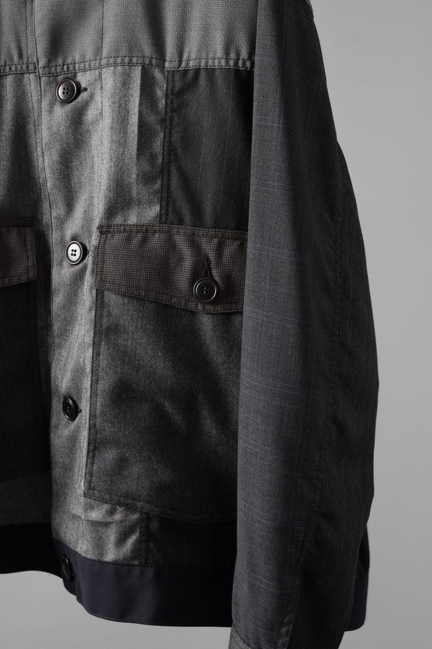 画像をギャラリービューアに読み込む, CHANGES REMAKE WOOL WORKER BLOUSON (MULTI)