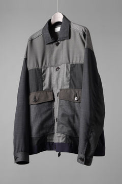 画像をギャラリービューアに読み込む, CHANGES REMAKE WOOL WORKER BLOUSON (MULTI)