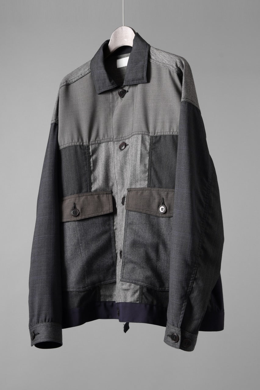 画像をギャラリービューアに読み込む, CHANGES REMAKE WOOL WORKER BLOUSON (MULTI)