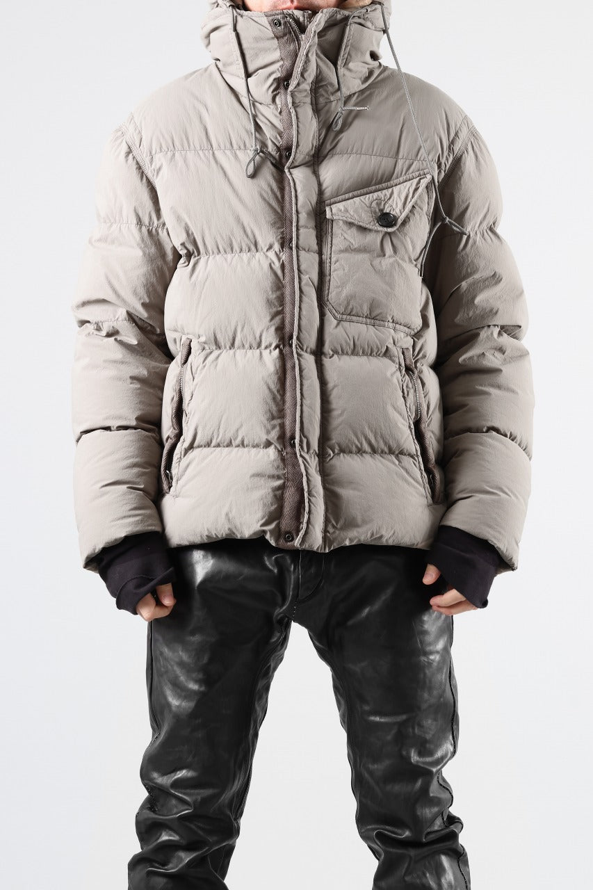 画像をギャラリービューアに読み込む, Ten c SURVIVAL DOWN JACKET / GARMENT DYED (ASH GRAY)
