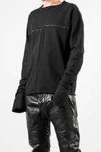 Load image into Gallery viewer, m.a+ written one piece long sleeve t-shirt / T211D/W/JM11 (BLACK)