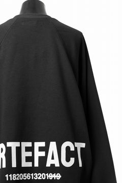 画像をギャラリービューアに読み込む, A.F ARTEFACT BOMBERHEAT® BACK LOGO DOLMAN TOPS (BLACK)