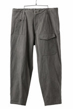 画像をギャラリービューアに読み込む, Y's for men WITHSTRING WORK PANTS / COTTON LINEN SULFIDED OZONE (CHARCOAL)