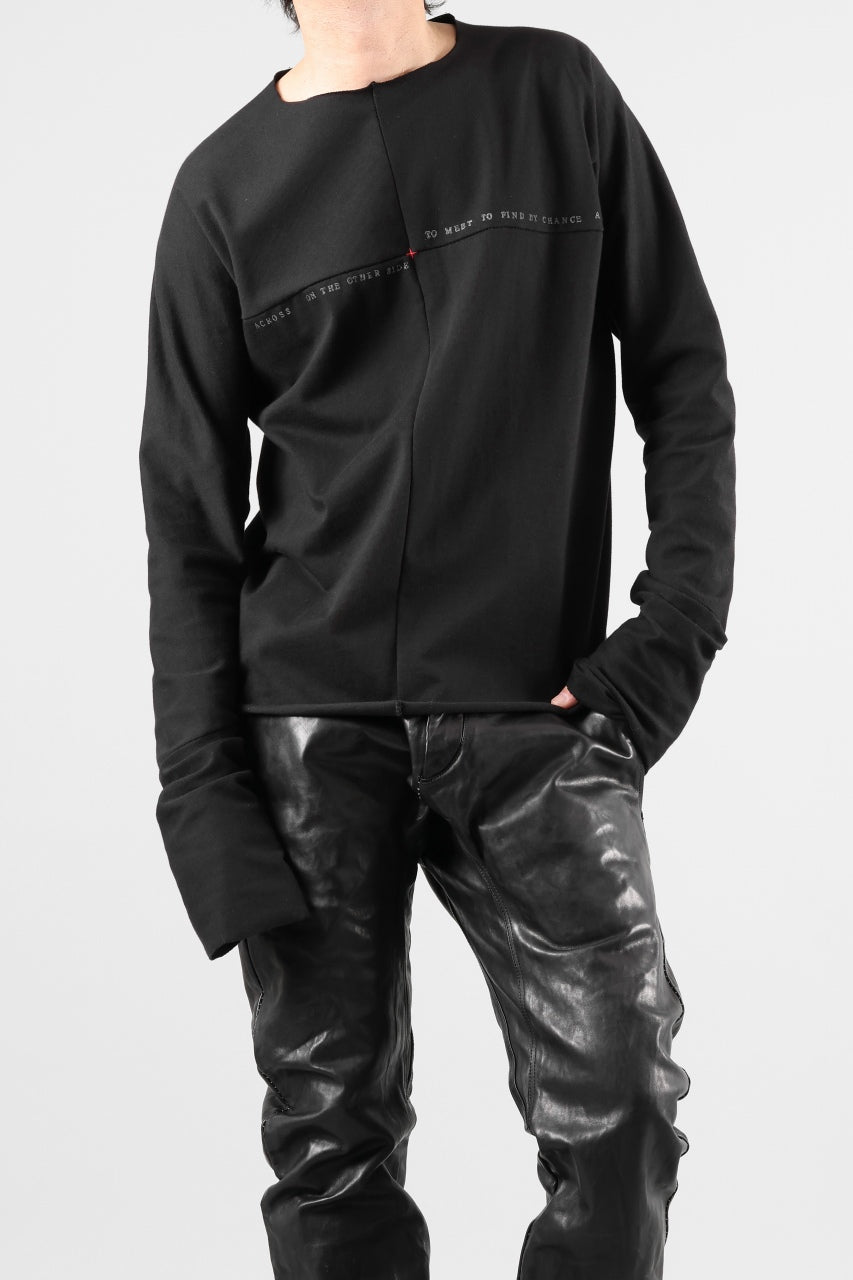 Load image into Gallery viewer, m.a+ written one piece long sleeve t-shirt / T211D/W/JM11 (BLACK)