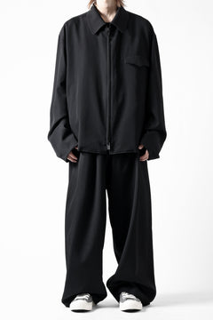 画像をギャラリービューアに読み込む, Y's for men CHEST FLAP BLOUSON / WRINKLED GABARDINE (BLACK)