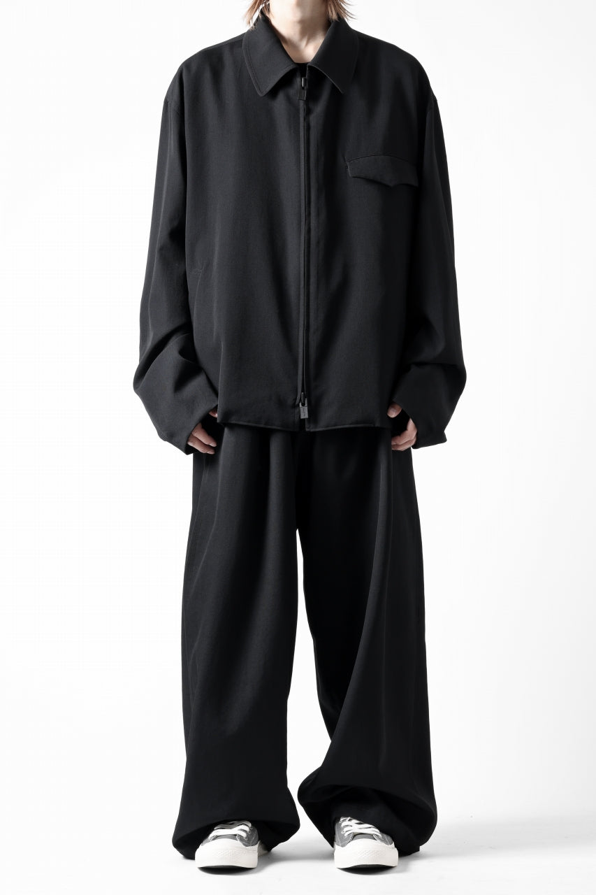 画像をギャラリービューアに読み込む, Y's for men CHEST FLAP BLOUSON / WRINKLED GABARDINE (BLACK)