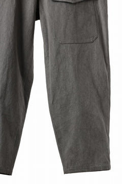 画像をギャラリービューアに読み込む, Y's for men WITHSTRING WORK PANTS / COTTON LINEN SULFIDED OZONE (CHARCOAL)