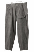 画像をギャラリービューアに読み込む, Y's for men WITHSTRING WORK PANTS / COTTON LINEN SULFIDED OZONE (CHARCOAL)