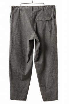 画像をギャラリービューアに読み込む, Y's for men WITHSTRING WORK PANTS / COTTON LINEN SULFIDED OZONE (CHARCOAL)