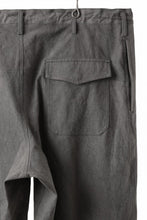 画像をギャラリービューアに読み込む, Y's for men WITHSTRING WORK PANTS / COTTON LINEN SULFIDED OZONE (CHARCOAL)