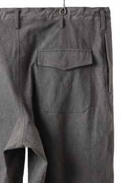 画像をギャラリービューアに読み込む, Y's for men WITHSTRING WORK PANTS / COTTON LINEN SULFIDED OZONE (CHARCOAL)