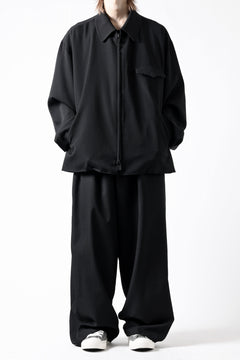 画像をギャラリービューアに読み込む, Y's for men CHEST FLAP BLOUSON / WRINKLED GABARDINE (BLACK)