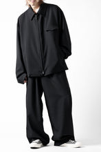 画像をギャラリービューアに読み込む, Y's for men CHEST FLAP BLOUSON / WRINKLED GABARDINE (BLACK)