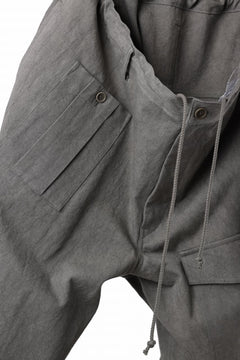 画像をギャラリービューアに読み込む, Y's for men WITHSTRING WORK PANTS / COTTON LINEN SULFIDED OZONE (CHARCOAL)