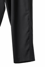 画像をギャラリービューアに読み込む, Y's for men WITH DECORATIVE CLOTH TAPERED PANTS / WRINKLE WOOL GABARDINE (BLACK)