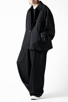 画像をギャラリービューアに読み込む, Y's for men CHEST FLAP BLOUSON / WRINKLED GABARDINE (BLACK)