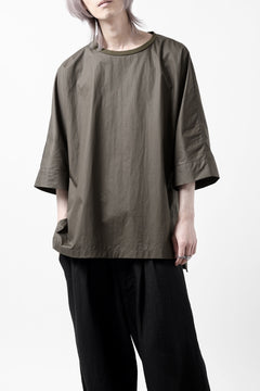 Load image into Gallery viewer, sus-sous atelier T / Lance 80/- cotton typewriter (OLIVE GREEN)