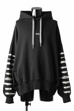 画像をギャラリービューアに読み込む, A.F ARTEFACT JUMBO SWEAT HOODIE / PRINT TYPE-B (BLACK)