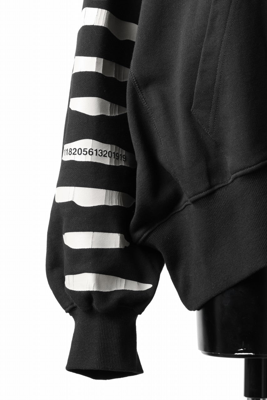 画像をギャラリービューアに読み込む, A.F ARTEFACT JUMBO SWEAT HOODIE / PRINT TYPE-B (BLACK)
