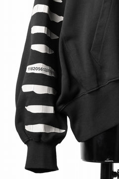 画像をギャラリービューアに読み込む, A.F ARTEFACT JUMBO SWEAT HOODIE / PRINT TYPE-B (BLACK)