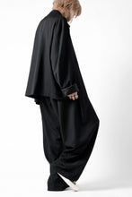 画像をギャラリービューアに読み込む, Y's for men CHEST FLAP BLOUSON / WRINKLED GABARDINE (BLACK)