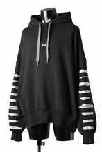 画像をギャラリービューアに読み込む, A.F ARTEFACT JUMBO SWEAT HOODIE / PRINT TYPE-B (BLACK)