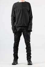 画像をギャラリービューアに読み込む, masnada BAGGY SCARRED STRETCH JEANS (SMEARED BLACK)