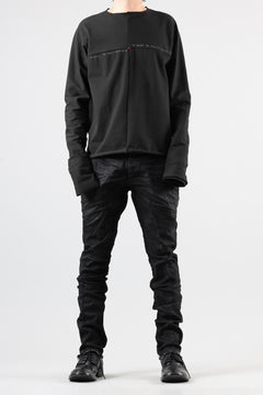 画像をギャラリービューアに読み込む, masnada BAGGY SCARRED STRETCH JEANS (SMEARED BLACK)