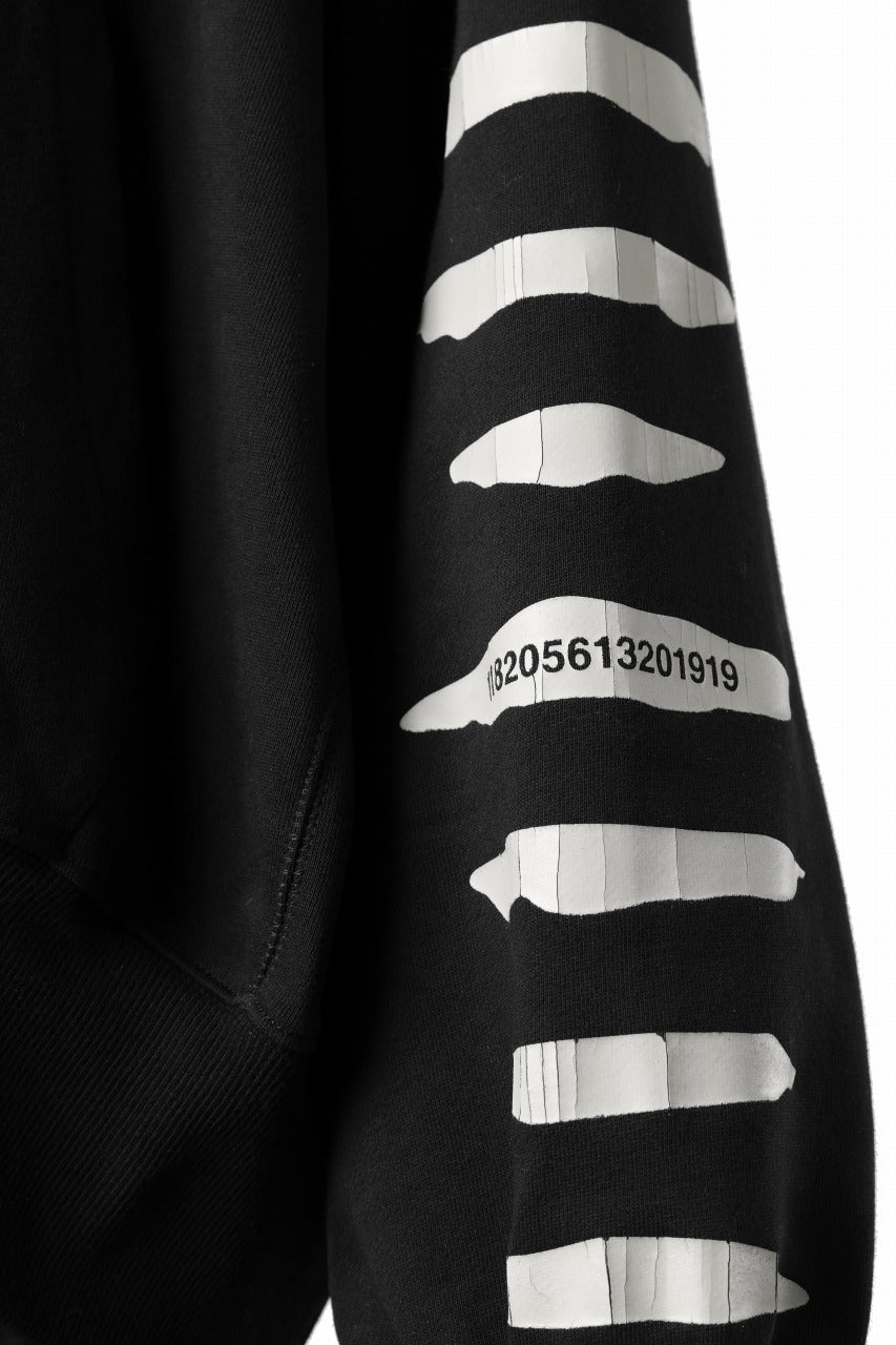 画像をギャラリービューアに読み込む, A.F ARTEFACT JUMBO SWEAT HOODIE / PRINT TYPE-B (BLACK)