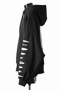画像をギャラリービューアに読み込む, A.F ARTEFACT JUMBO SWEAT HOODIE / PRINT TYPE-B (BLACK)