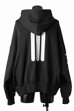 画像をギャラリービューアに読み込む, A.F ARTEFACT JUMBO SWEAT HOODIE / PRINT TYPE-B (BLACK)