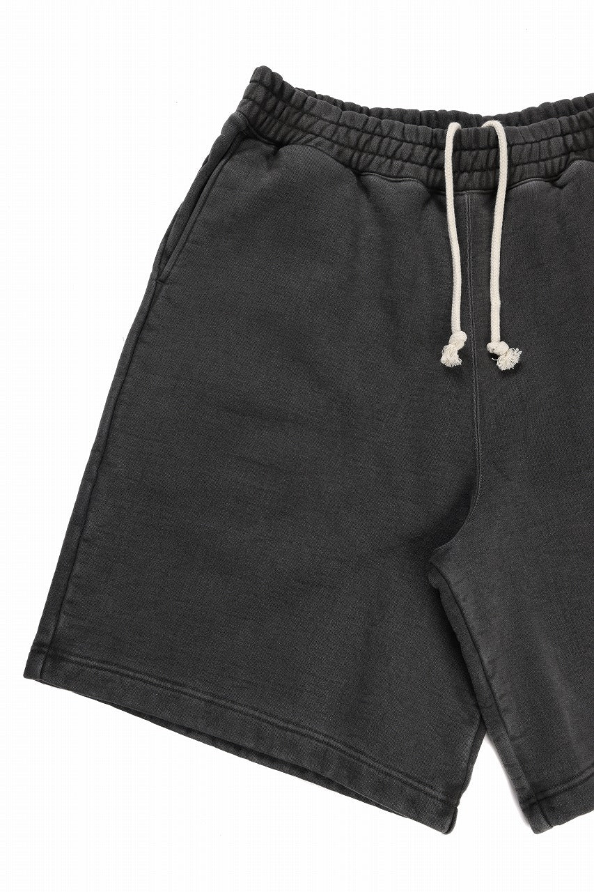 画像をギャラリービューアに読み込む, LASTMAN LOGO SWEAT SHORTS (BLACK)