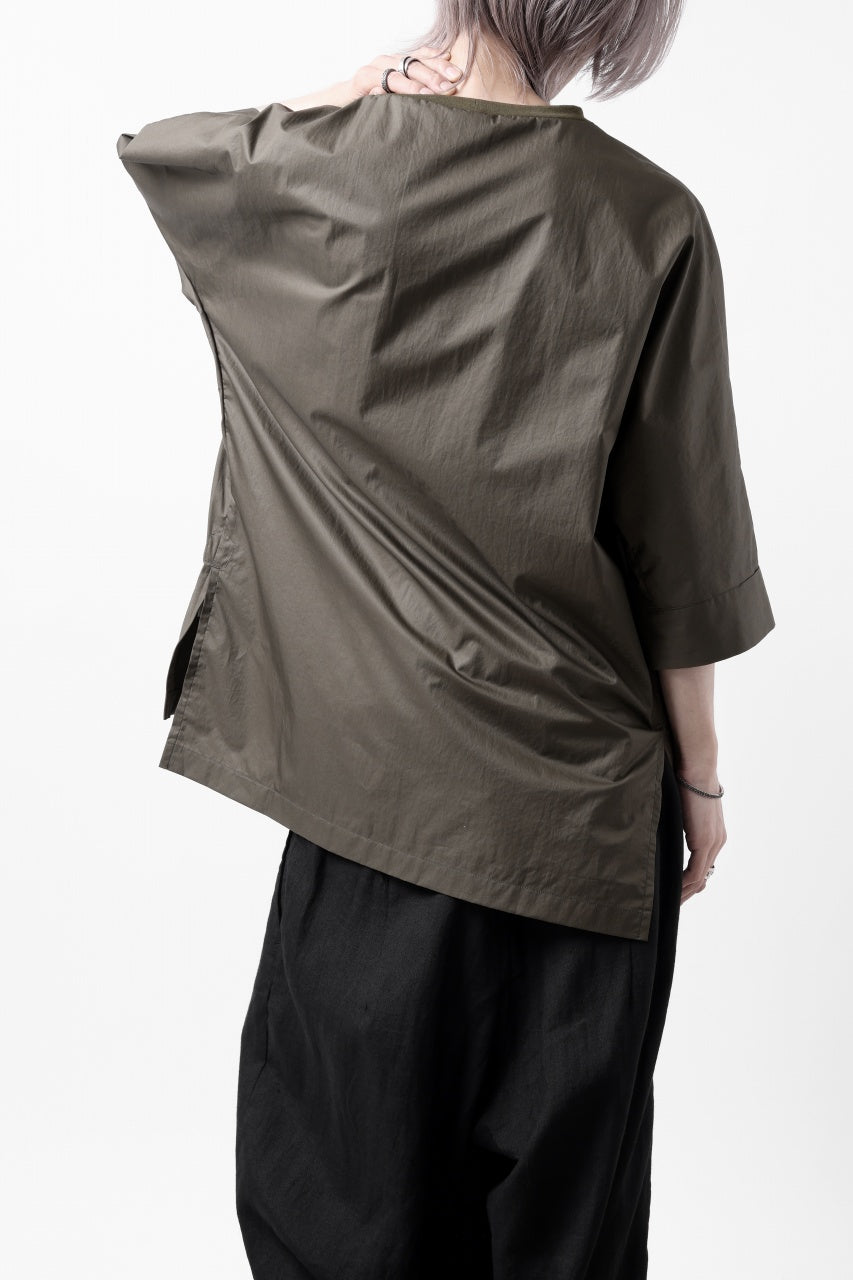 Load image into Gallery viewer, sus-sous atelier T / Lance 80/- cotton typewriter (OLIVE GREEN)