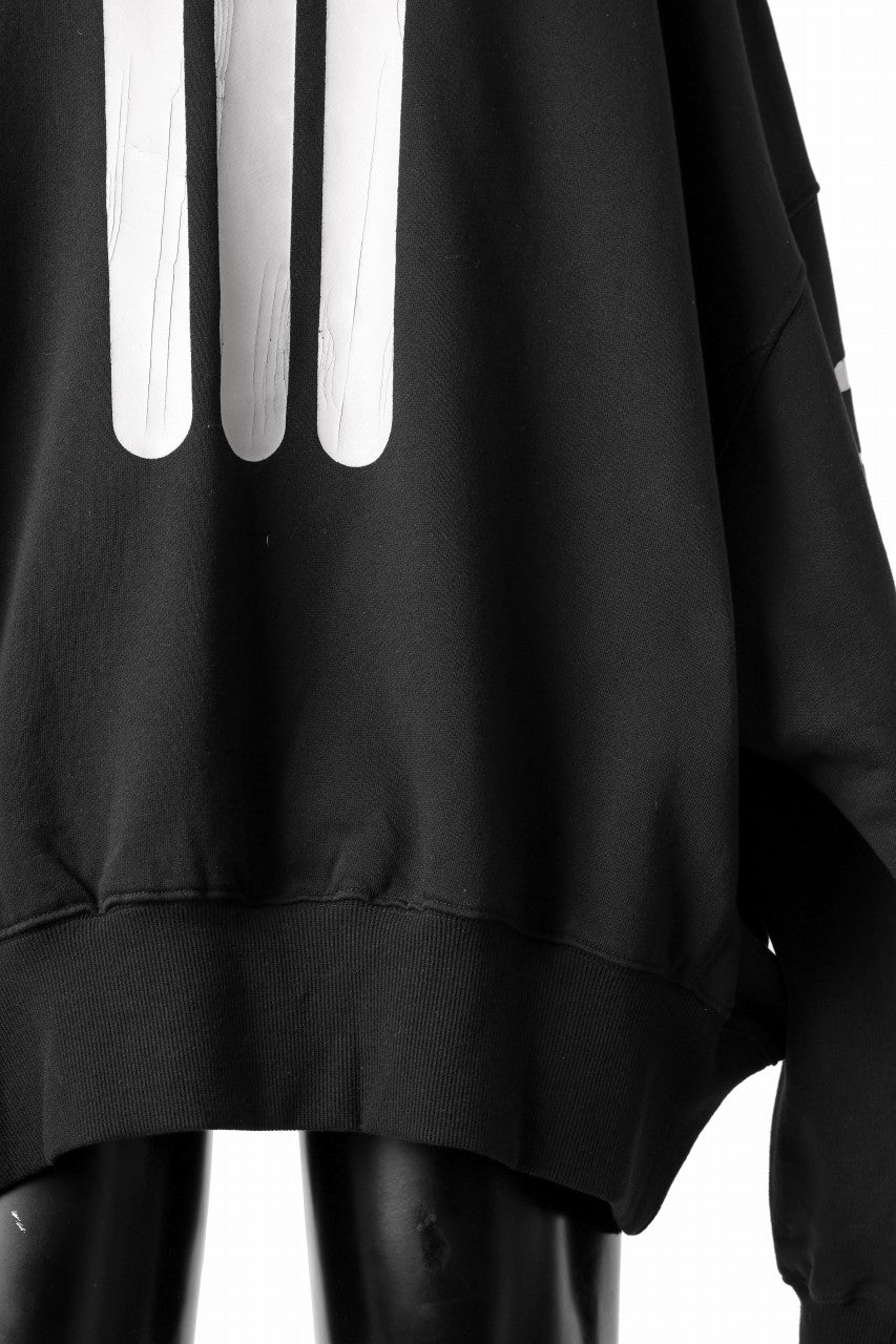 画像をギャラリービューアに読み込む, A.F ARTEFACT JUMBO SWEAT HOODIE / PRINT TYPE-B (BLACK)