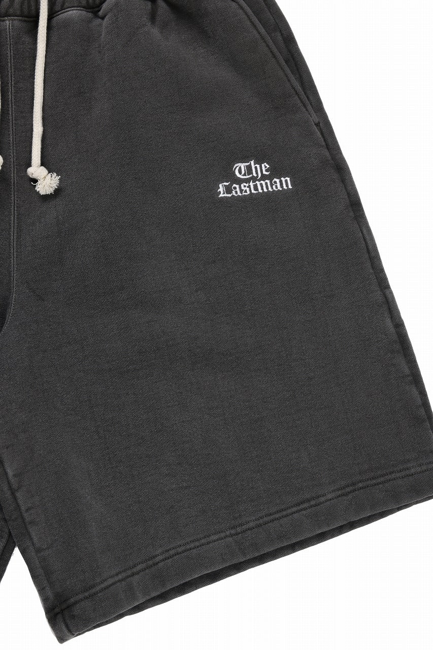 画像をギャラリービューアに読み込む, LASTMAN LOGO SWEAT SHORTS (BLACK)