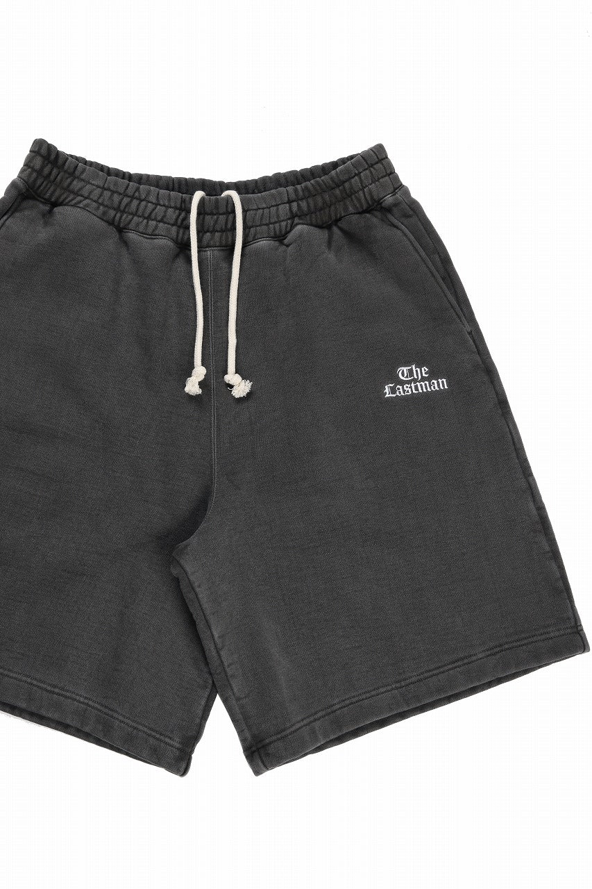 画像をギャラリービューアに読み込む, LASTMAN LOGO SWEAT SHORTS (BLACK)