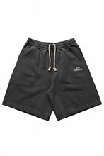 画像をギャラリービューアに読み込む, LASTMAN LOGO SWEAT SHORTS (BLACK)