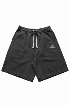 画像をギャラリービューアに読み込む, LASTMAN LOGO SWEAT SHORTS (BLACK)