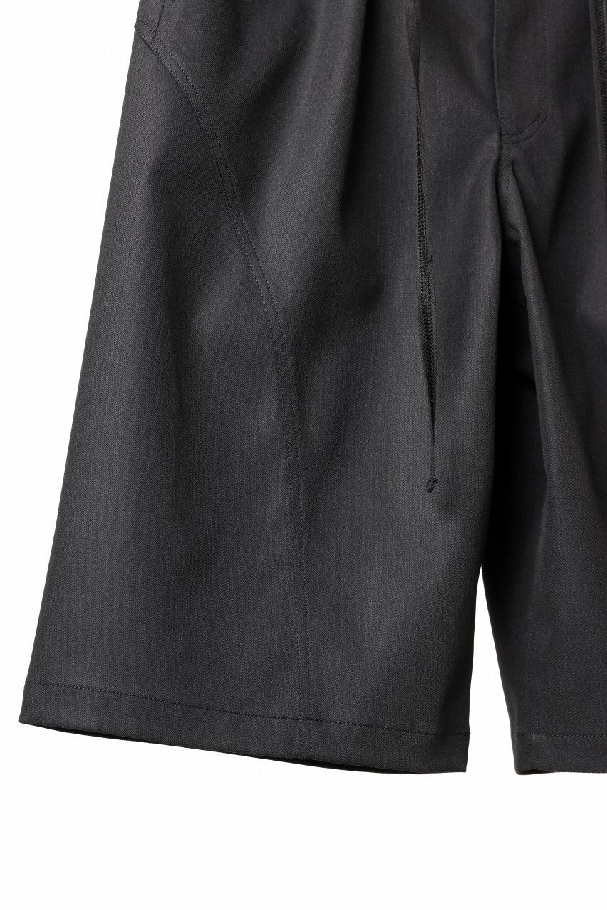 画像をギャラリービューアに読み込む, D-VEC TECH DENIM WIDE CROPPED TROUSERS / STRETCH TWILL (NIGHT SEA BLACK)