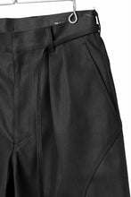 画像をギャラリービューアに読み込む, D-VEC TECH DENIM WIDE CROPPED TROUSERS / STRETCH TWILL (NIGHT SEA BLACK)