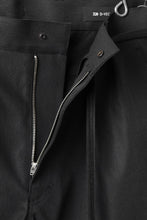 画像をギャラリービューアに読み込む, D-VEC TECH DENIM WIDE CROPPED TROUSERS / STRETCH TWILL (NIGHT SEA BLACK)