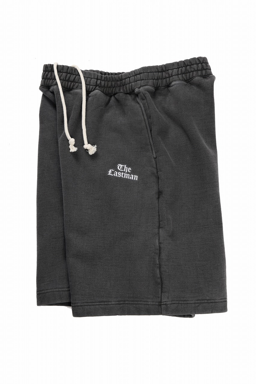 画像をギャラリービューアに読み込む, LASTMAN LOGO SWEAT SHORTS (BLACK)