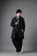 画像をギャラリービューアに読み込む, KLASICA GOSSE - Hb TUCKED x2 TROUSERS / HIGH DENSITY HERRING BONE (DARK NIGHT)