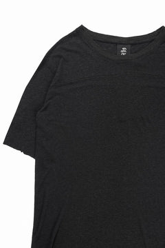画像をギャラリービューアに読み込む, thom/krom SMOOTH FIT T-SHIRT / VISCOSE LINEN JERSEY (BLACK)