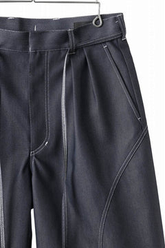 画像をギャラリービューアに読み込む, D-VEC TECH DENIM WIDE CROPPED TROUSERS / STRETCH TWILL (INDIGO)