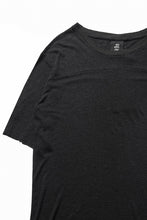 画像をギャラリービューアに読み込む, thom/krom SMOOTH FIT T-SHIRT / VISCOSE LINEN JERSEY (BLACK)
