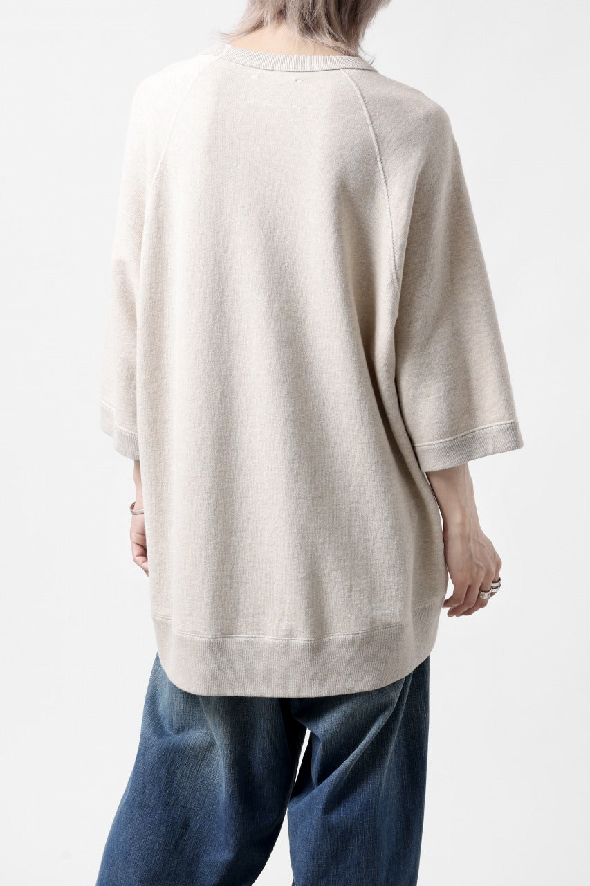 画像をギャラリービューアに読み込む, N/07 RAGLAN LOOSEY TOP / VINTAGE COTTON TERRY (OATMEAL)