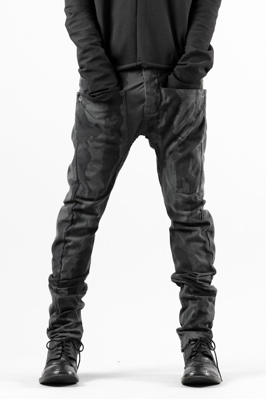 画像をギャラリービューアに読み込む, masnada SLIM GUSSET PANTS / STRETCH MICRO RIP COTTON (CAMO LEGION)